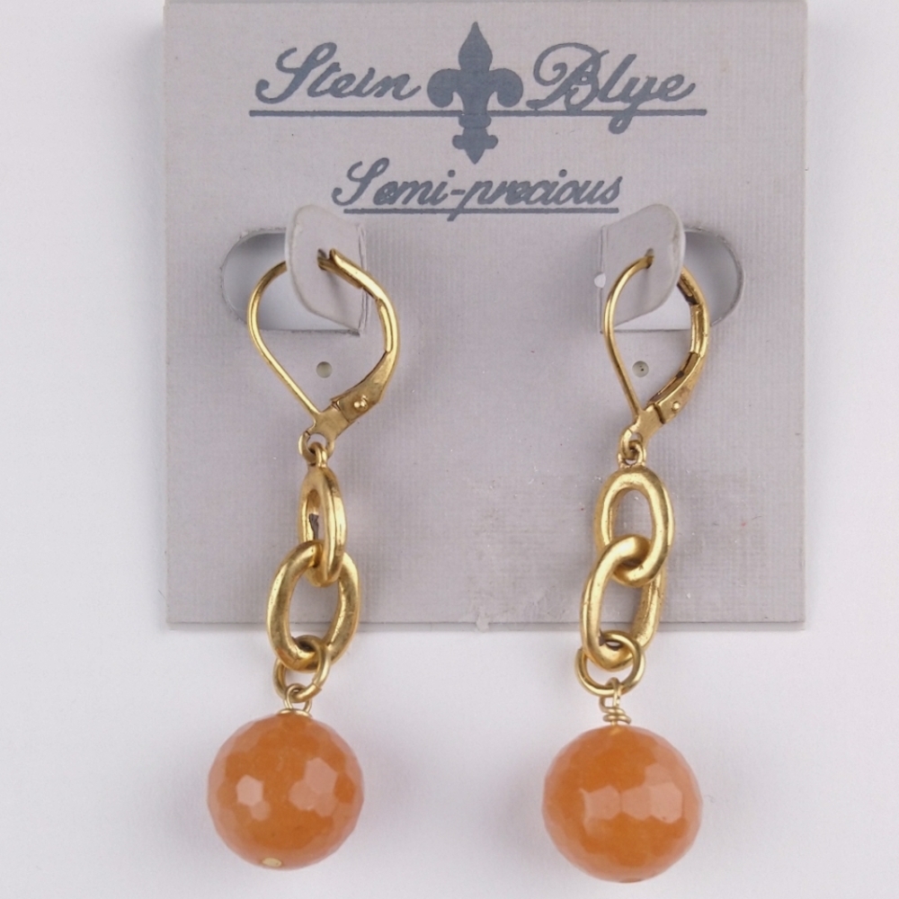 Stein Blye Semiprecious Stones Earrings.